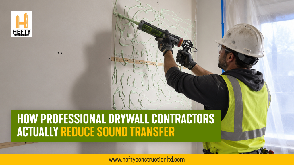 How Professional Drywall Contractors Actually Reduce Sound Transfer
