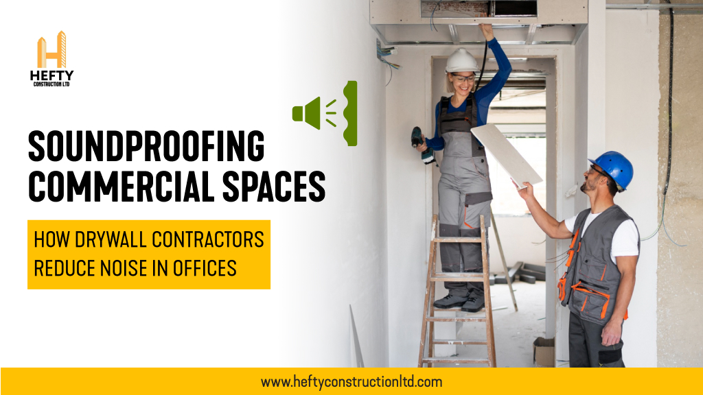 Soundproofing Commercial Spaces: How Drywall Contractors Reduce Noise in Offices