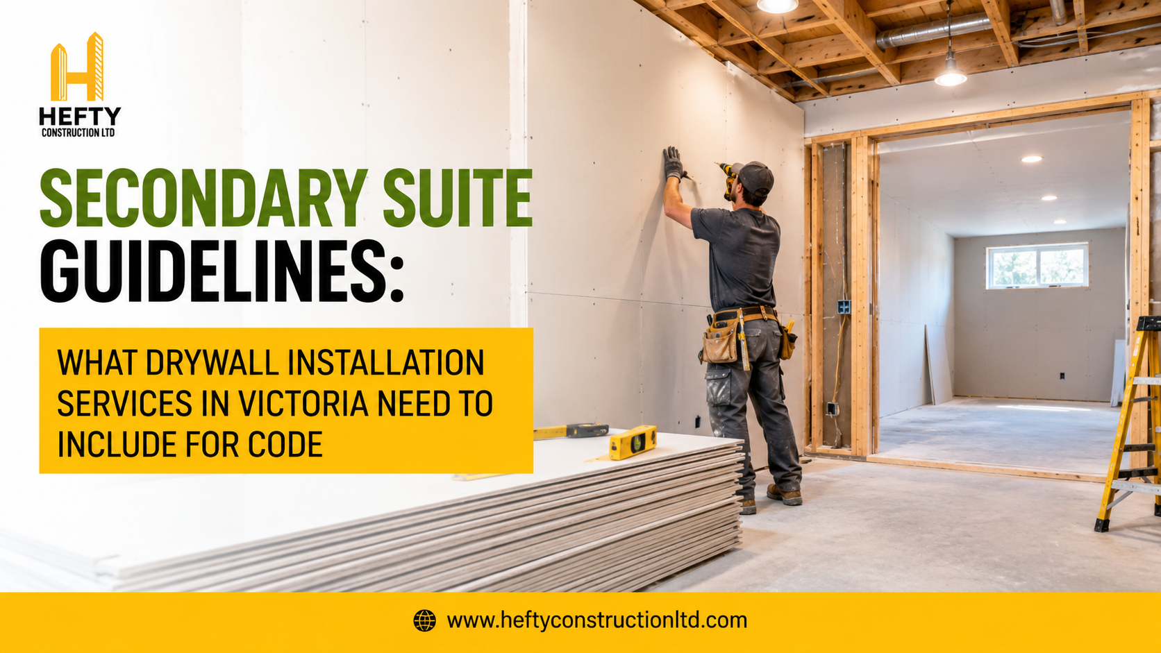 Secondary Suite Guidelines: What Drywall Installation Services in Victoria Need to Include for Code
